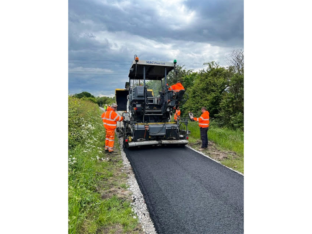Sustrans Cloud Trail Laying Tarmac Asphalt Footpath