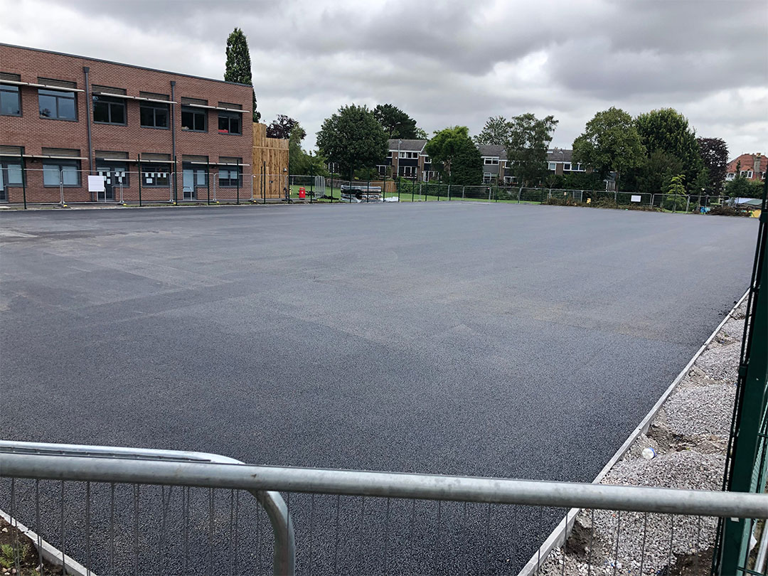 Cotham School Sports Pitch MAC Groundwork Contractors-3