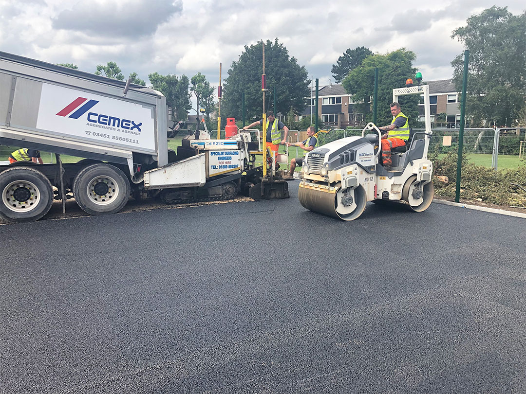 Cotham School Sports Pitch MAC Groundwork Contractors-4