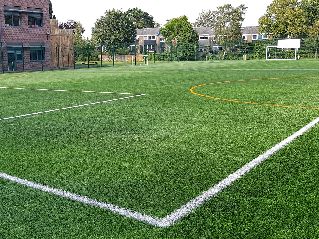 Cotham School Sports Pitch MAC Groundwork Contractors